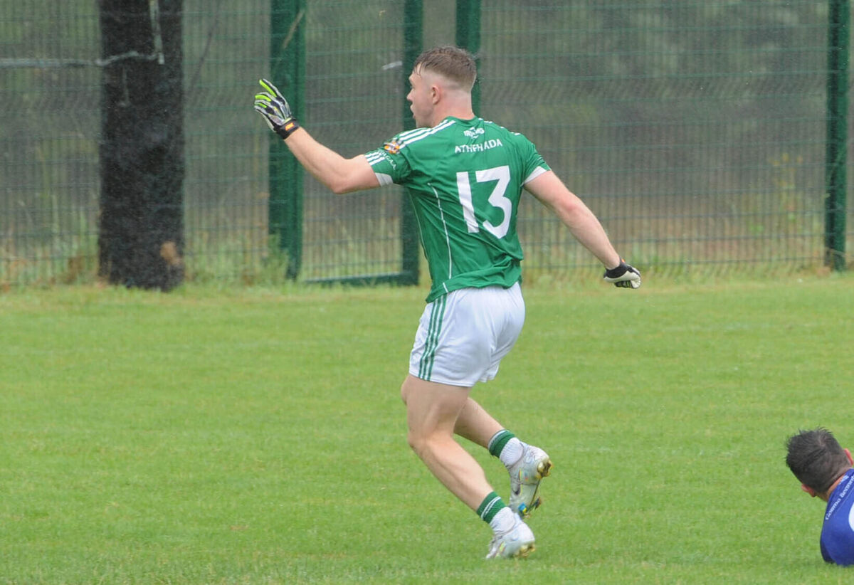 Aghada's Aaron Berry was the hat-trick hero in their win over Ilen Rovers. Picture Denis Minihane. Aghada's Aaron Berry was the hat-trick hero in their win over Ilen Rovers. Picture Denis Minihane.