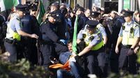 Gardaí disperse sit-down anti-immigration protest on O'Connell Bridge