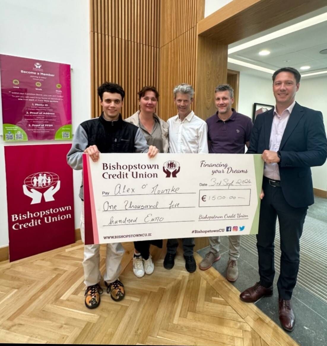 Alex O’Rourke, Violeta O’Rourke, Shane O’Rourke, and Tom Walsh, of Bishopstown