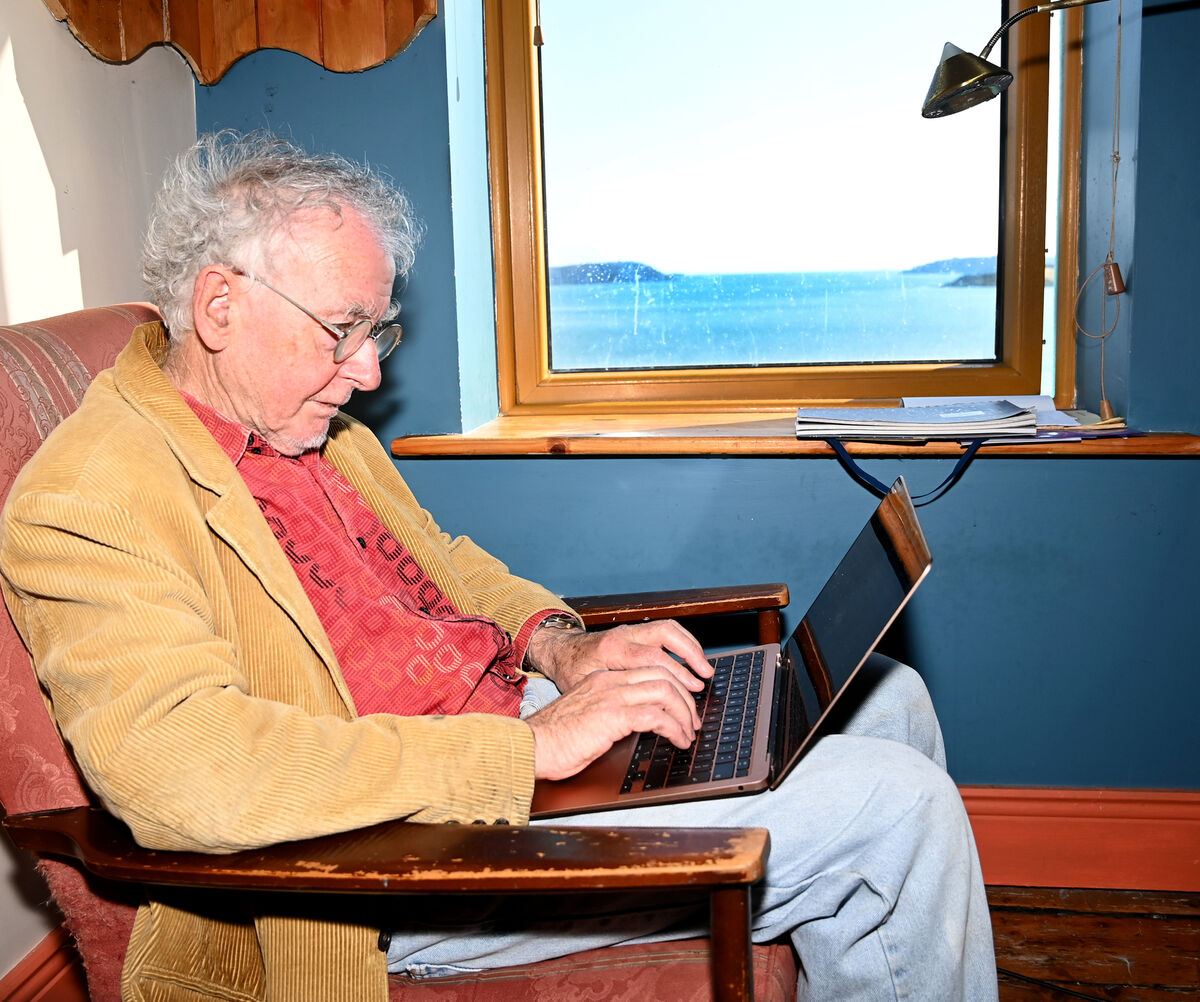 Singer/songwriter Jimmy Crowley working on his novel, screen play and songwriting at home in Cobh . Picture: Eddie O'Hare Singer/songwriter Jimmy Crowley working on his novel, screen play and songwriting at home in Cobh . Picture: Eddie O'Hare