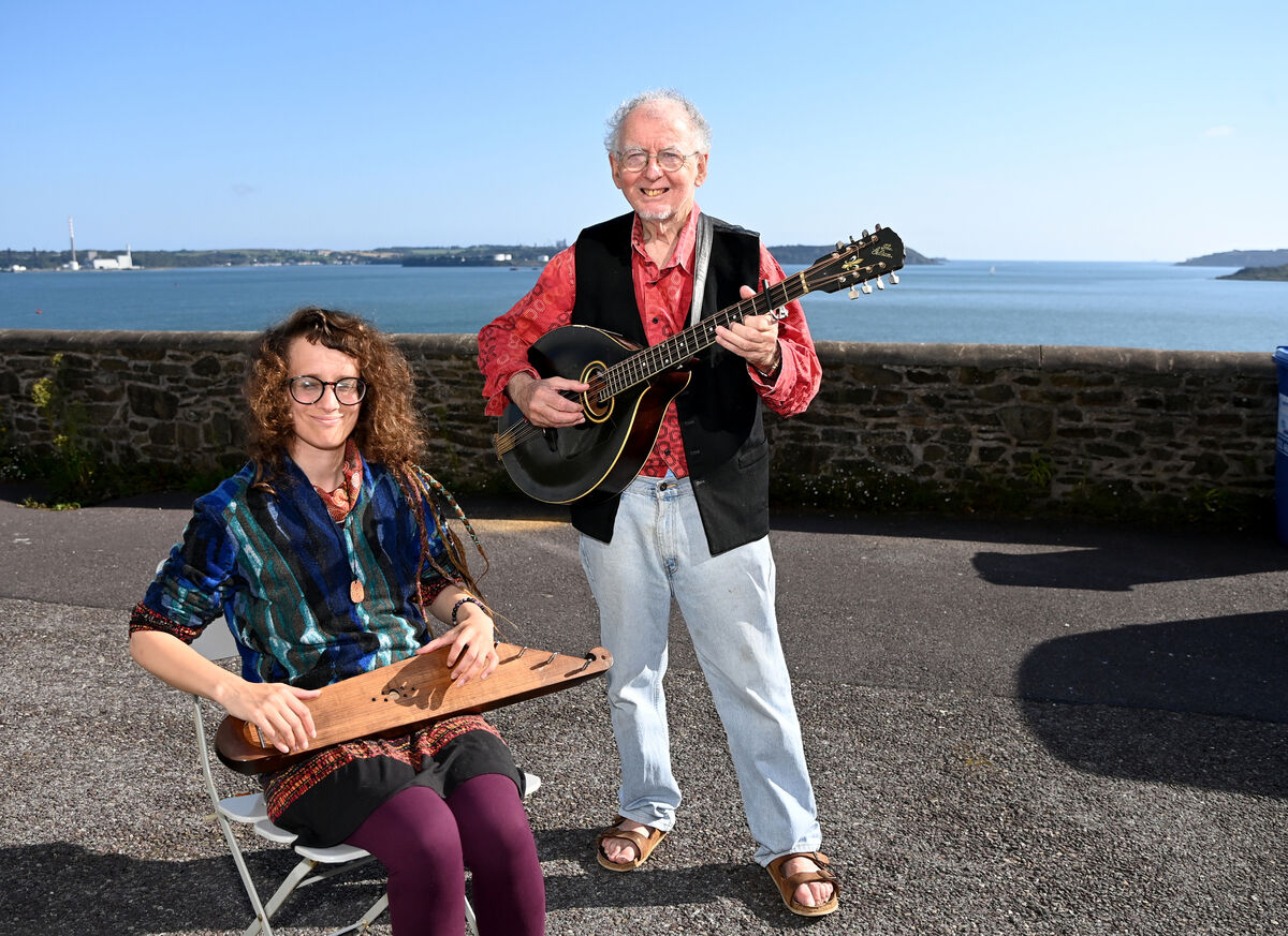 Singer/songwriter Jimmy Crowley and his partner Eve Telford at home in Cobh over looking Cork harbour. Picture: Eddie O'Hare Singer/songwriter Jimmy Crowley and his partner Eve Telford at home in Cobh over looking Cork harbour. Picture: Eddie O'Hare