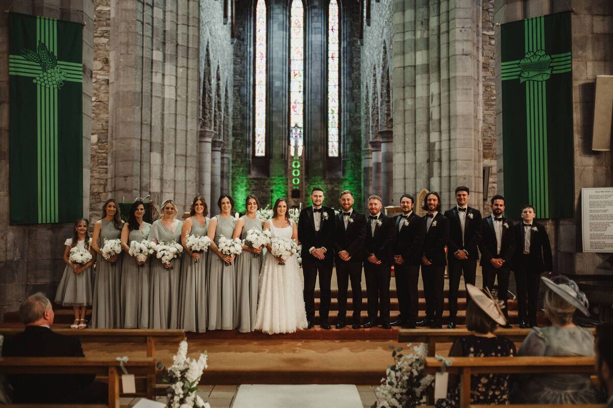 The couple were married at Killarney Cathedral, where Laura’s parents got married 37 years ago.