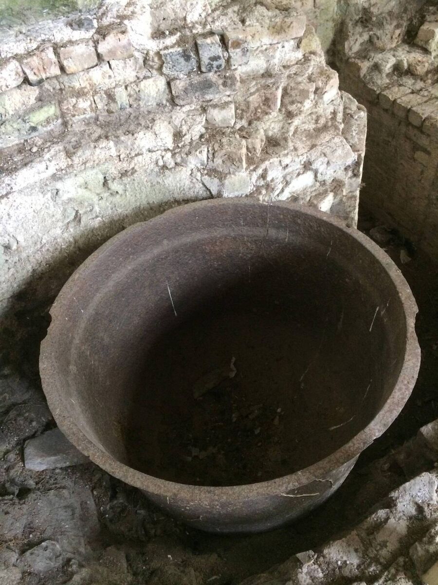 The soup pots that fed the starving masses. The soup pots that fed the starving masses.