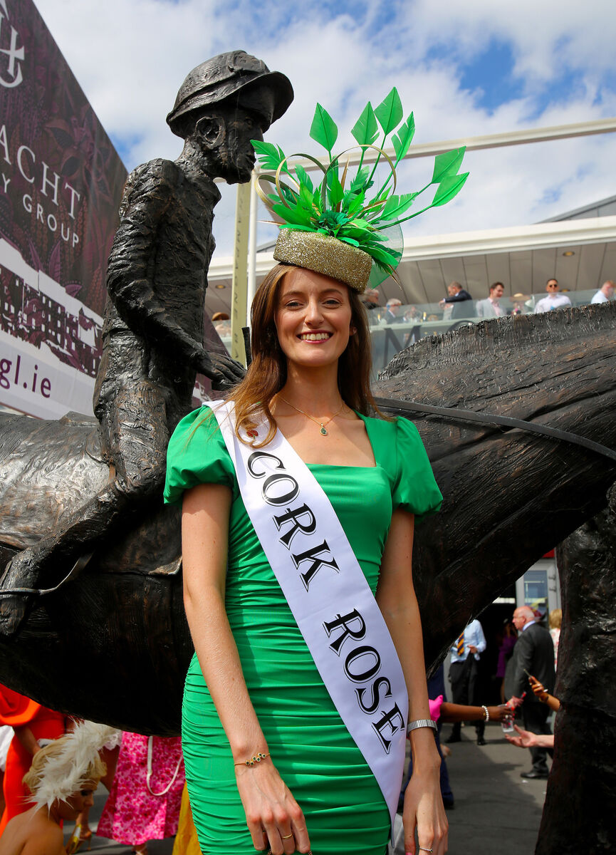  Cork Rose Jenny Byrne enjoying the day at the Galway Races back in 2022. Picture: Hany Marzouk