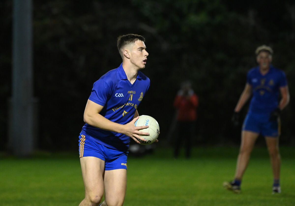 St Finbarr's Rickey Barrett with possession against Ballincollig at Caherlag. Picture: Larry Cummins St Finbarr's Rickey Barrett with possession against Ballincollig at Caherlag. Picture: Larry Cummins