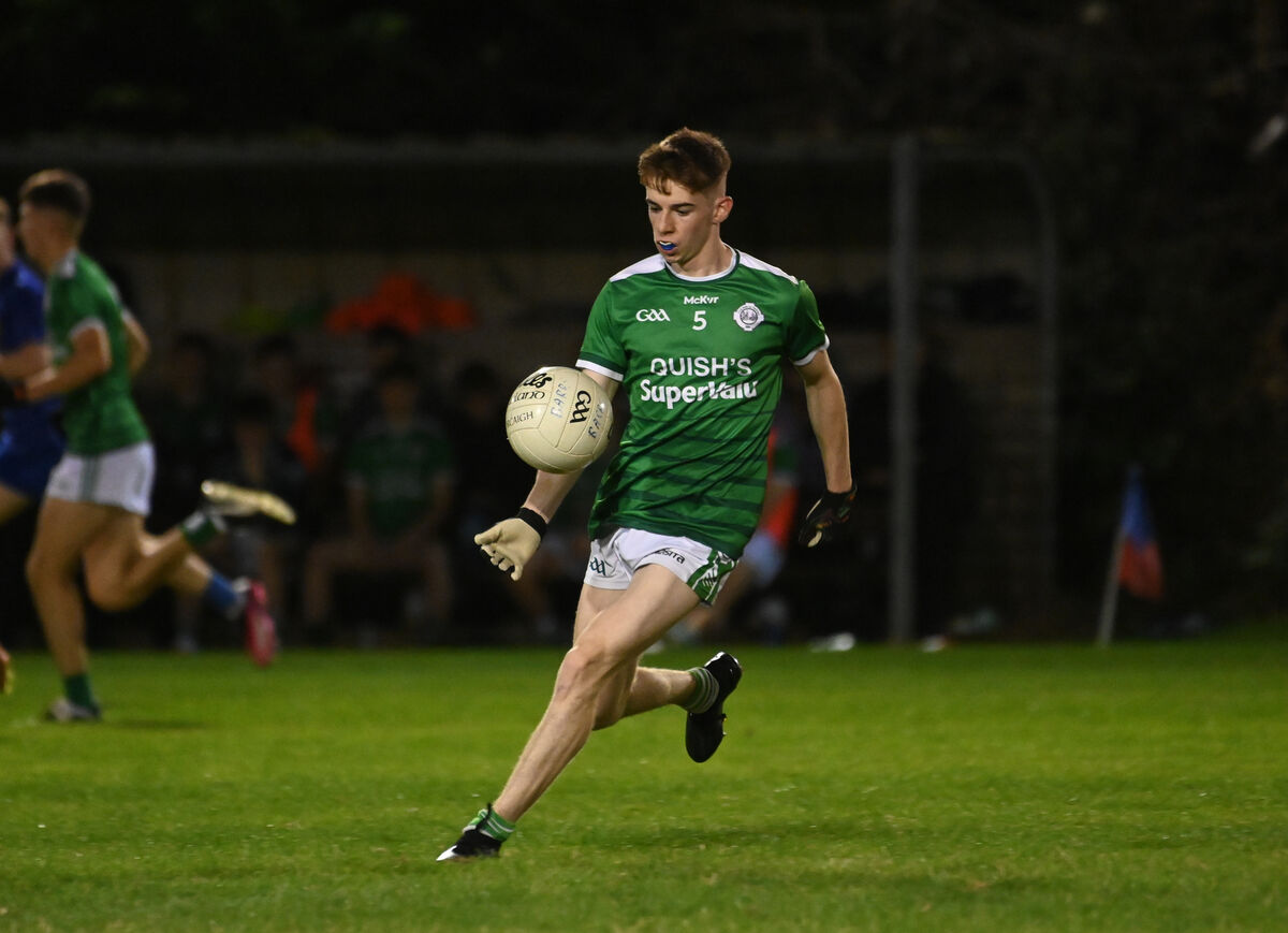 Ballincollig's Cillian Power with possession against St Finbarr's at Caherlag. Picture: Larry Cummins Ballincollig's Cillian Power with possession against St Finbarr's at Caherlag. Picture: Larry Cummins