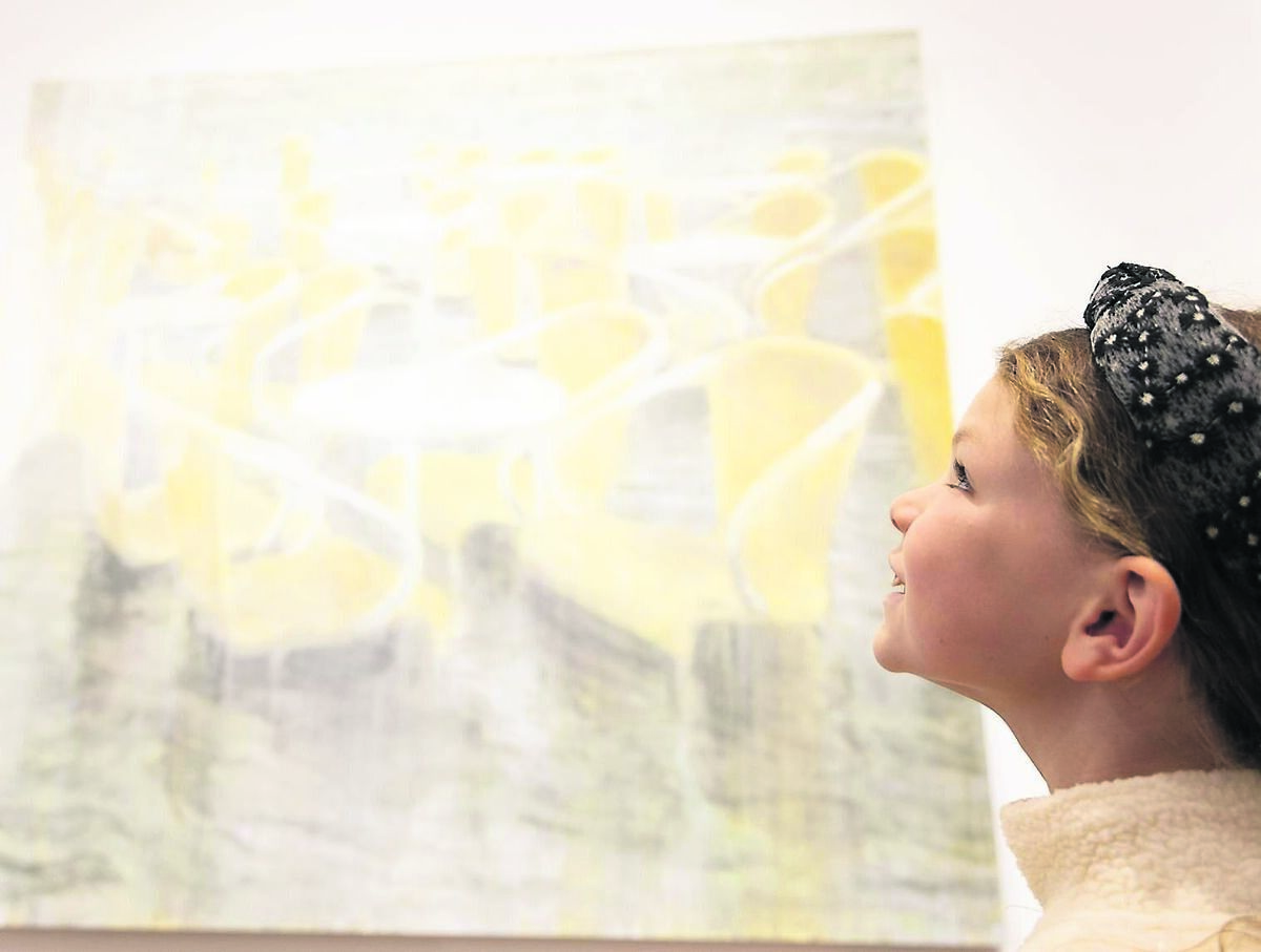Cara Doyle, Blackrock, looking at the Bernadette Kiely painting ‘Cork or Venice (who cares who can tell)’ in the Crawford Art Gallery for Culture Night 2024 in Cork city. Picture: Darragh Kane
Cara Doyle, Blackrock, looking at the Bernadette Kiely painting ‘Cork or Venice (who cares who can tell)’ in the Crawford Art Gallery for Culture Night 2024 in Cork city. Picture: Darragh Kane