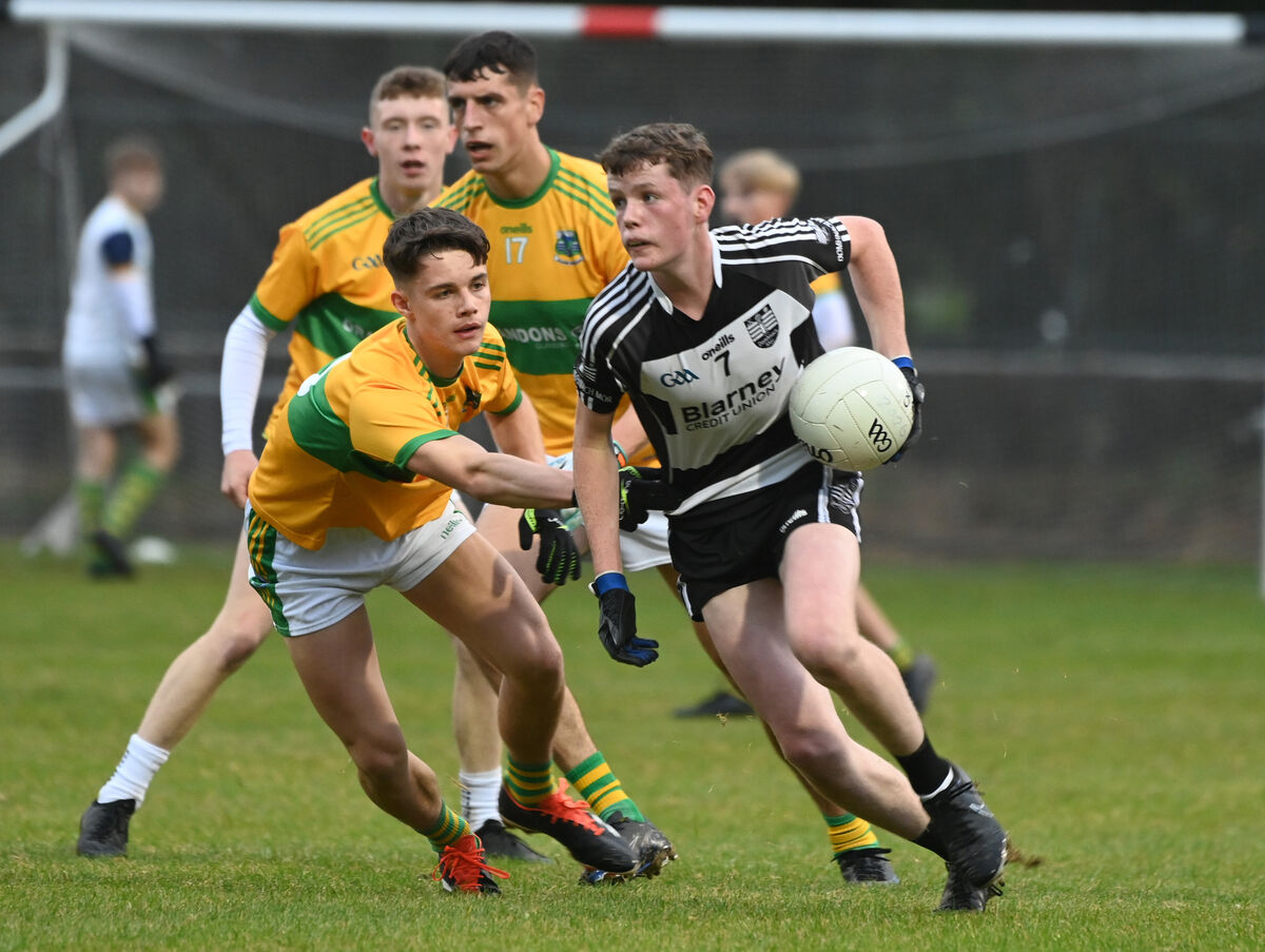 Jack Murphy, Donoughmore, in action against Glanmire. Picture: Larry Cummins  Jack Murphy, Donoughmore, in action against Glanmire. Picture: Larry Cummins