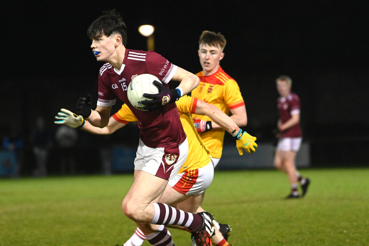  Neil Crowley on the move for Bishopstown. Picture: Larry Cummins