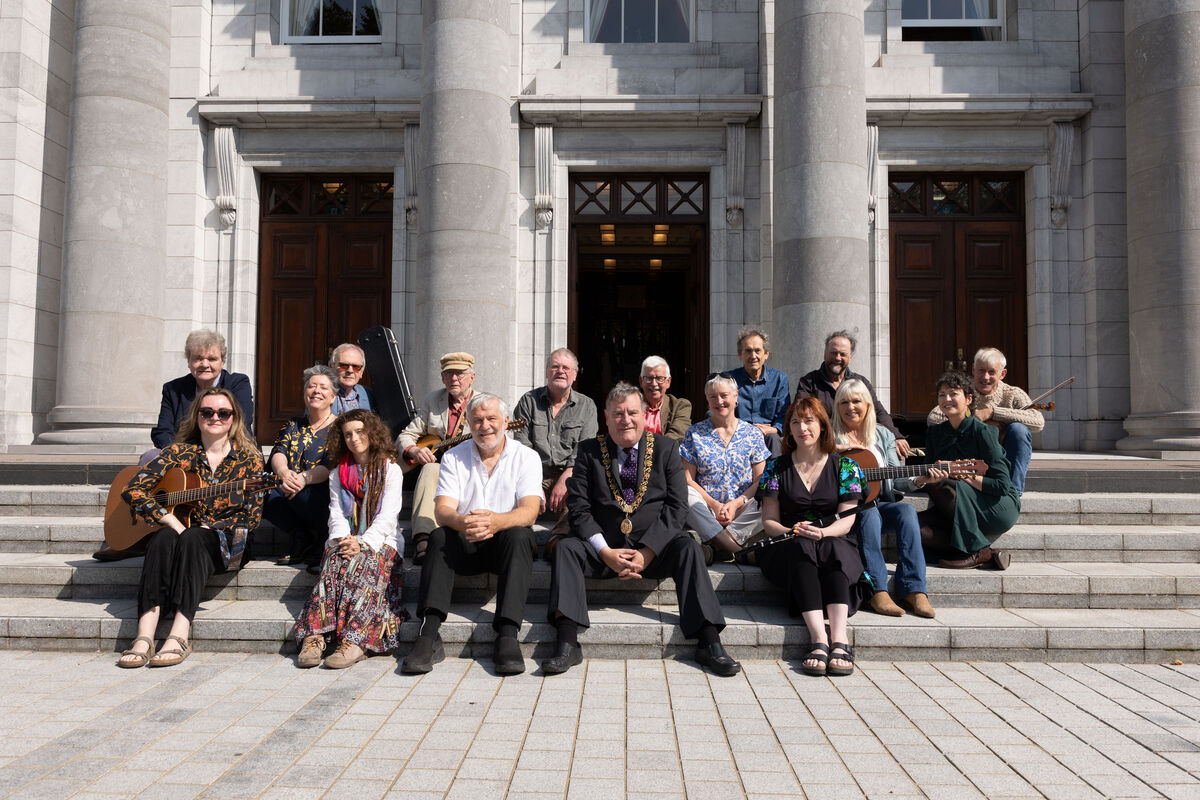 Lord Mayor Cllr Dan Boyle with Musicians launching the 45th Cork Folk Festival. Lord Mayor Cllr Dan Boyle with Musicians launching the 45th Cork Folk Festival.