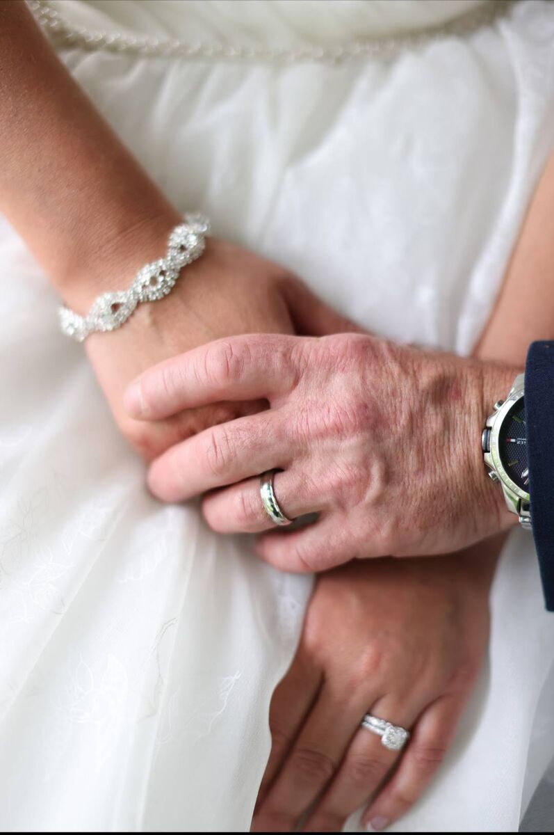 Hand in hand.