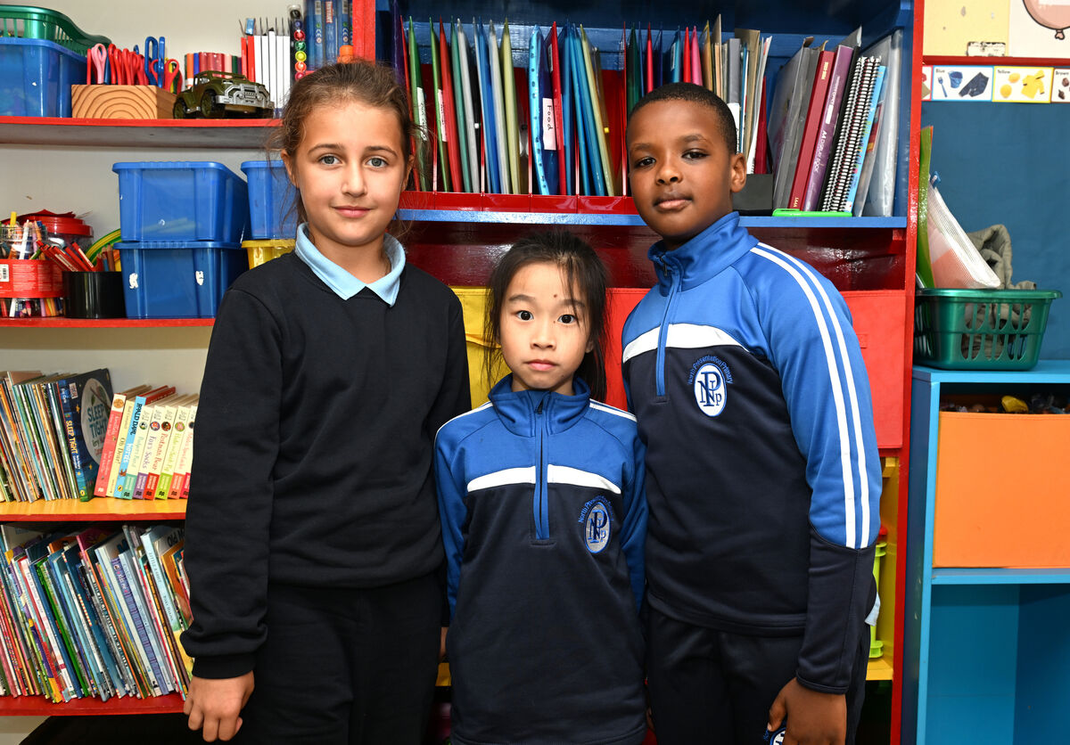 From left, Mia Wayasztyn Leitao, Wendy Liu and Emmannuel Poll Goater. Picture Dan Linehan