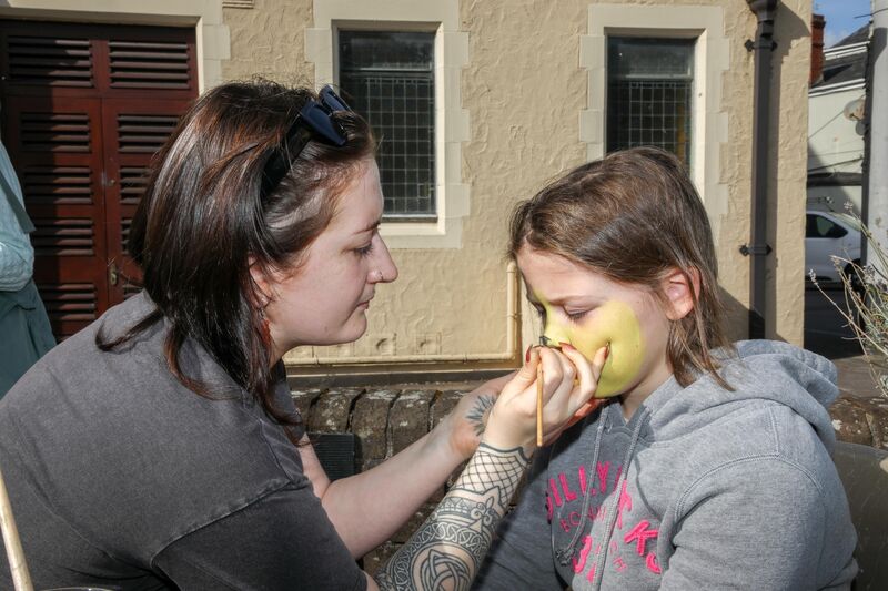 Eva Dolic gets her face painted by artist Alex Appelbe at the Free Family Fun Day that took place at the Plaza, Blackpool. Eva Dolic gets her face painted by artist Alex Appelbe at the Free Family Fun Day that took place at the Plaza, Blackpool.