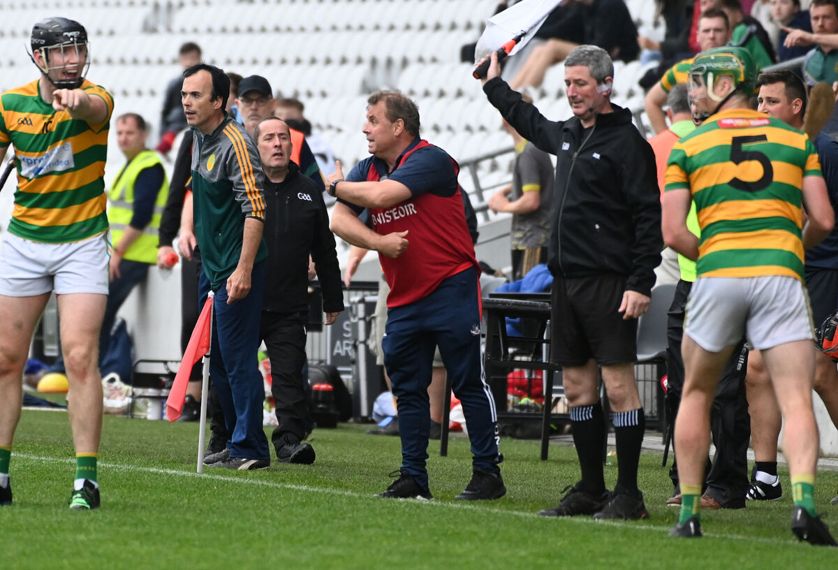 Imokilly manager Denis Ring during his side's game against Blackrock in 2022. Picture: Eddie O'Hare Imokilly manager Denis Ring during his side's game against Blackrock in 2022. Picture: Eddie O'Hare