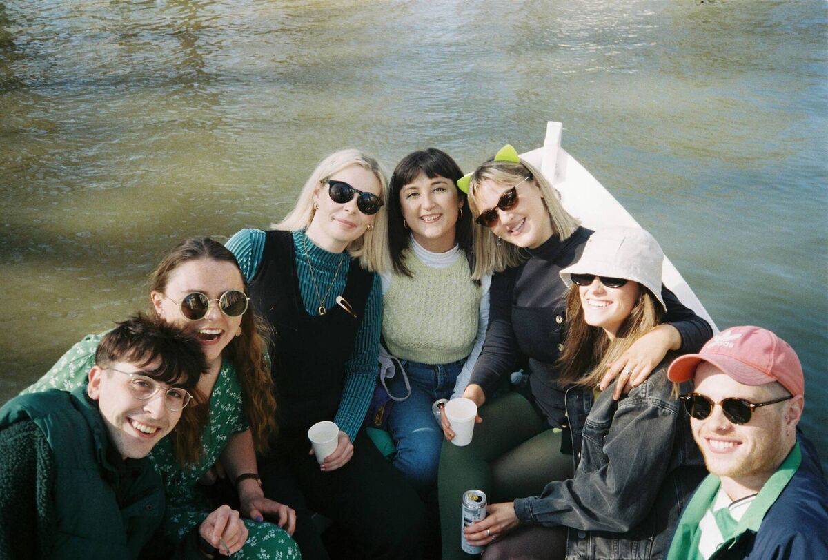 Elaine O’Sullivan (centre) with a group of friends, in Utrecht, Netherlands. Elaine O’Sullivan (centre) with a group of friends, in Utrecht, Netherlands.