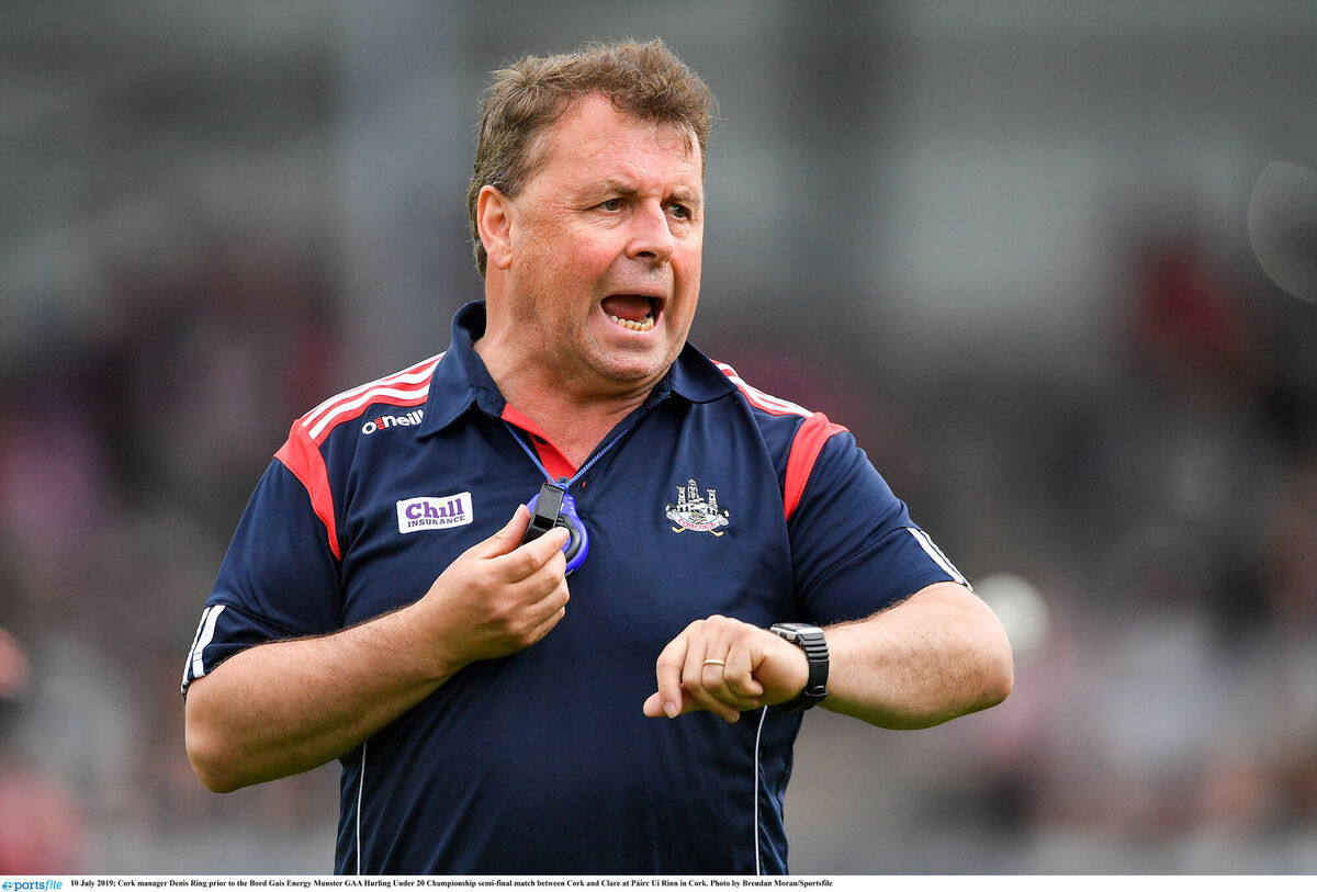 Imokilly manager Denis Ring when he was in charge of the Cork U20 hurlers. Picture: Brendan Moran/Sportsfile Imokilly manager Denis Ring when he was in charge of the Cork U20 hurlers. Picture: Brendan Moran/Sportsfile