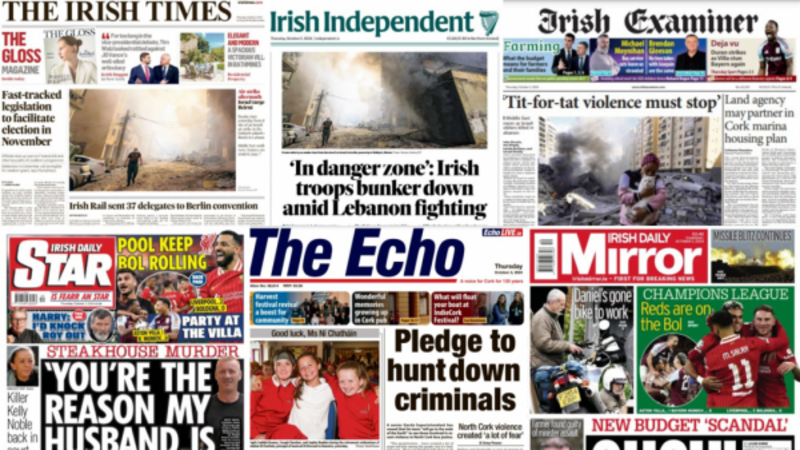 What the papers say: Thursday's front pages What the papers say: Thursday's front pages