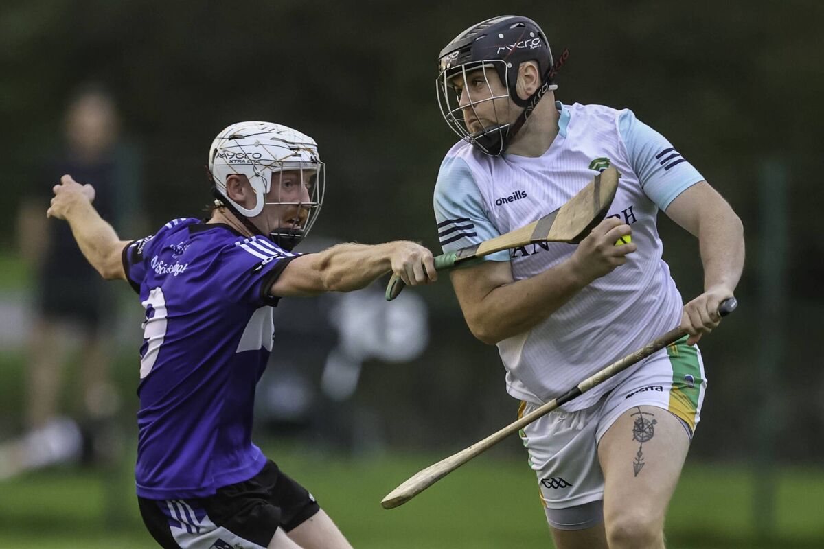 Sarsfields' Louis Casey tackles Cobh goalie Edward Walsh in the East Cork Oil JAHC. Picture: Denis O'Flynn Sarsfields' Louis Casey tackles Cobh goalie Edward Walsh in the East Cork Oil JAHC. Picture: Denis O'Flynn