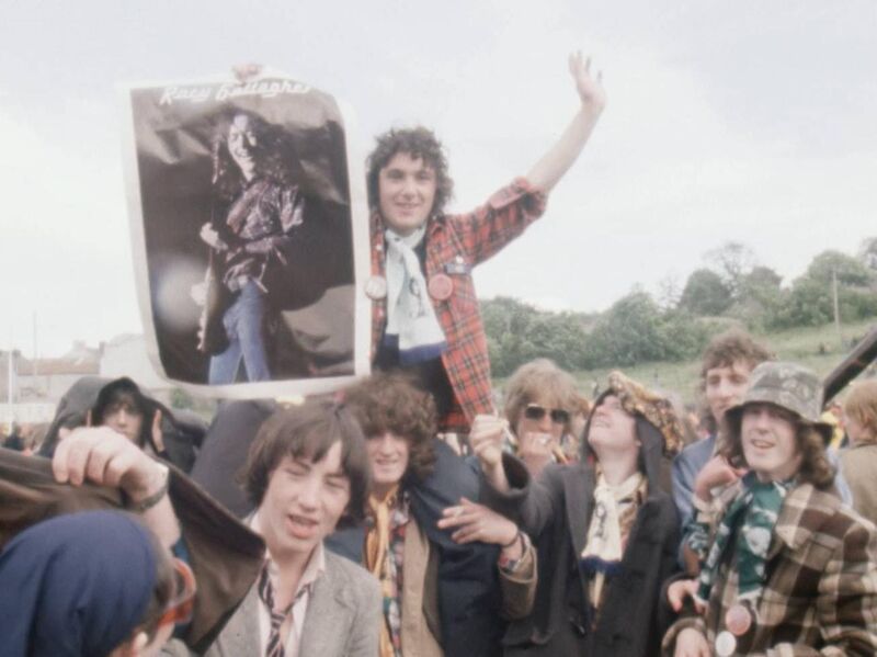 Rory Gallagher fans at the Macroom Mountain Dew festival, 1977. Picture: RTÉ Rory Gallagher fans at the Macroom Mountain Dew festival, 1977. Picture: RTÉ