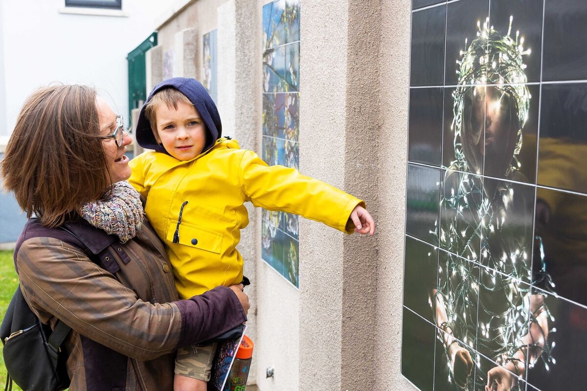 Nicki Ffrench, with son Art, in Knocknaheeny, Cork.