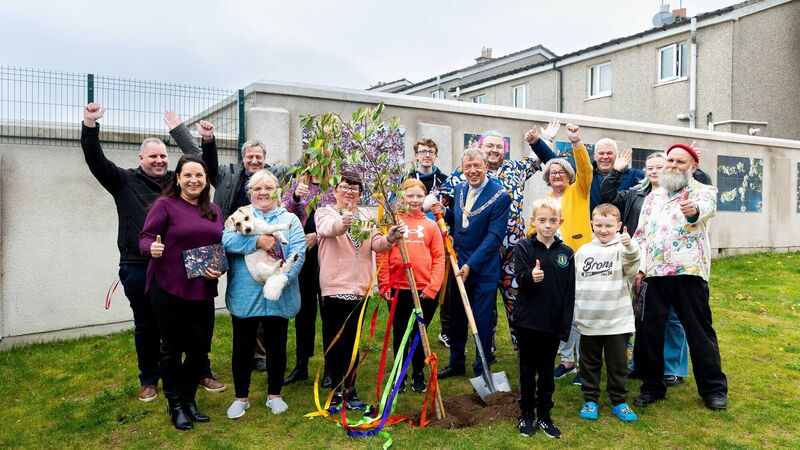 All About Cork: Up the walls! Knocknaheeny unveils tile-mural installation