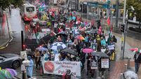 Hundreds brave the elements in Cork to march for peace in Palestine