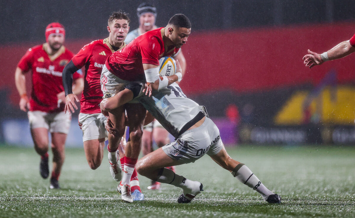Munster’s Shay McCarthy breaks through against Ospreys. Picture: INPHO/Laszlo Geczo