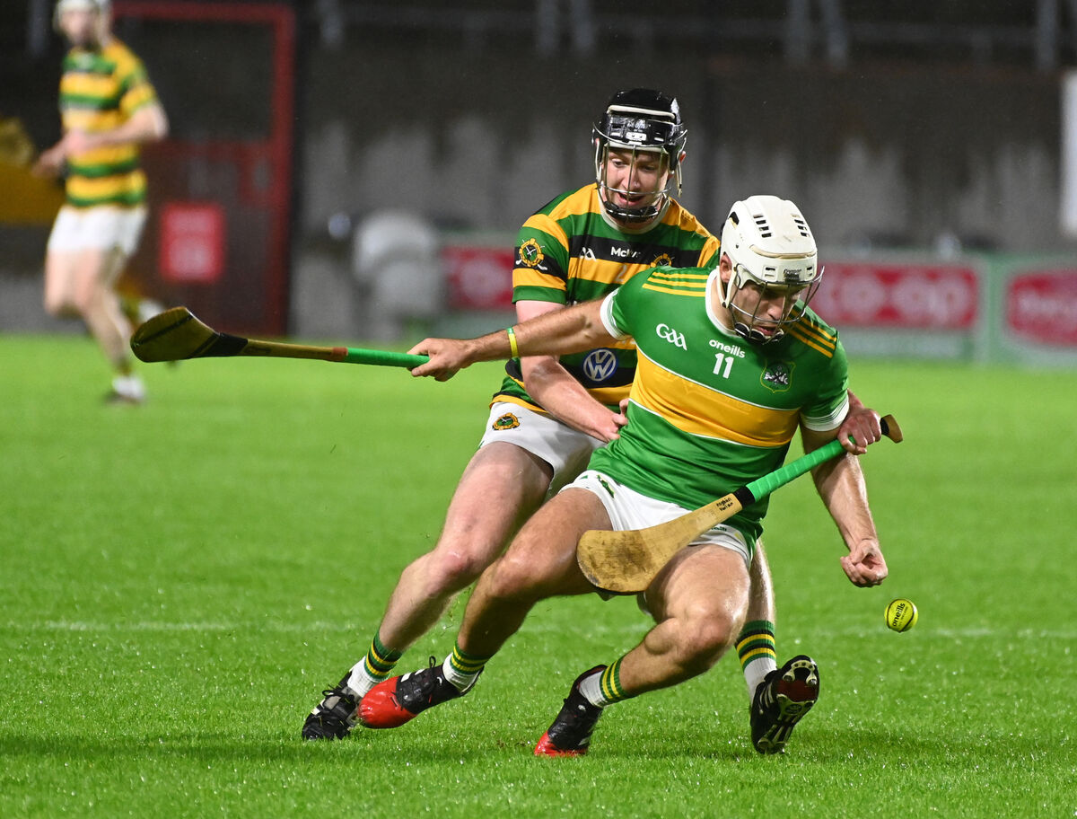 Glen Rovers' Eoin Varian tackles Castlelyon's Alan Fenton during the Co -Op Superstores SAHC semi final at SuperValu Páirc Uí Chaoimh. Picture: Eddie O'Hare