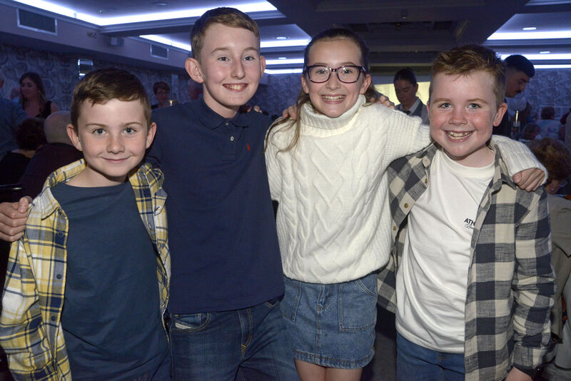 Rian and Alex King and Zoe and Cian McLaughlin. Picture Denis Boyle