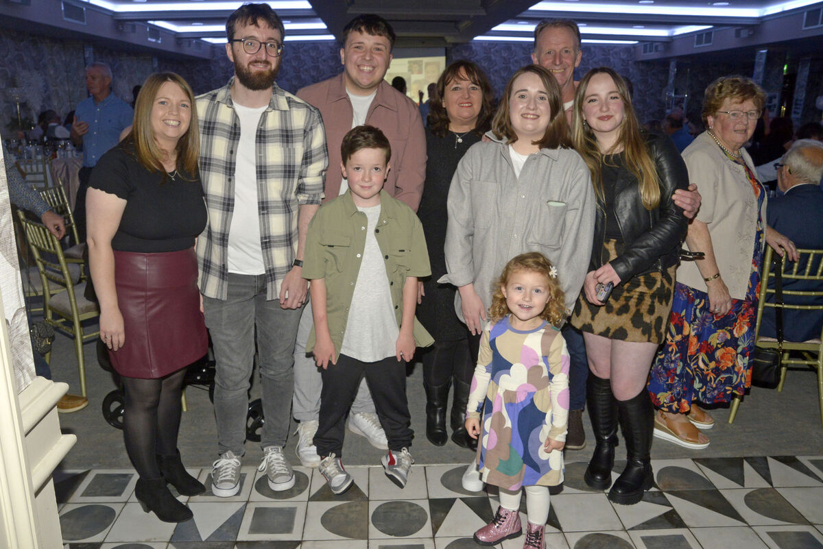 Brian and Majella Quinn with their family Donna, Cian, Sean, Darragh, Sarah, Olivia and Ava. Picture Denis Boyle Brian and Majella Quinn with their family Donna, Cian, Sean, Darragh, Sarah, Olivia and Ava. Picture Denis Boyle