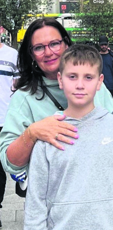 Siobhan Forrest and her grandson Noah.