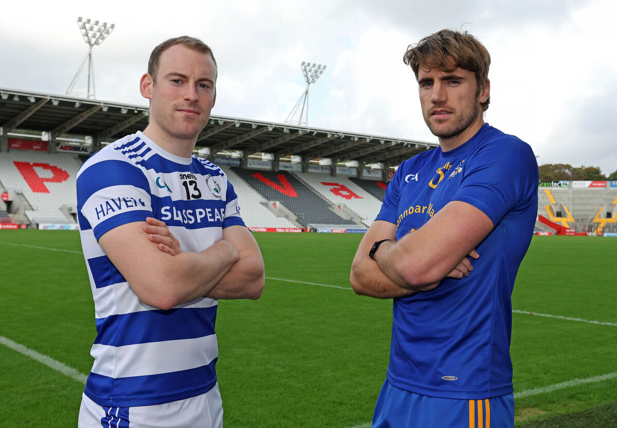 Castlehavem's Cathal Maguire and Ian Maguire of St Finbarr's ahead of their McCarthy Insurance Group Premier SFC semi-final at SuperValu Páirc Uí Chaoimh. Picture: Jim Coughlan