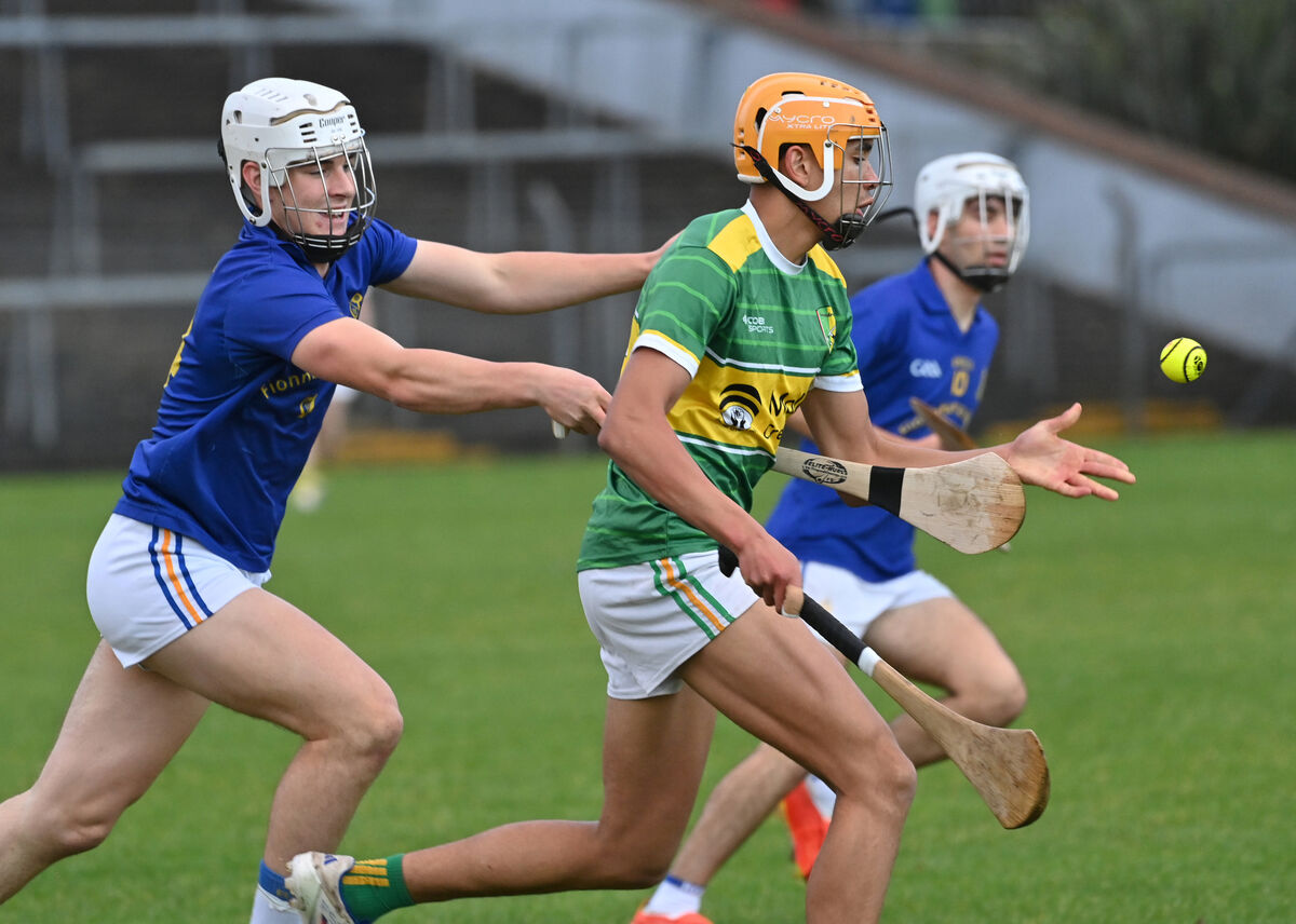  Johnny Murphy, Shandrum, breaking past Rickey Barrett, St Finbarr's. Picture: Dan Linehan