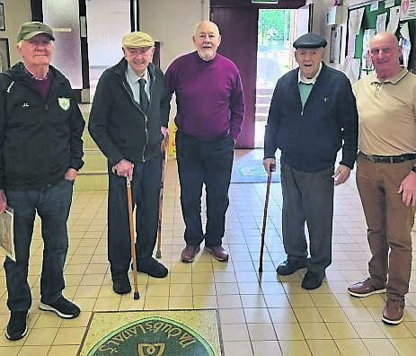Former players of Delanys GAA who will feature in a Youtube documentaty marking 75 years of the club.