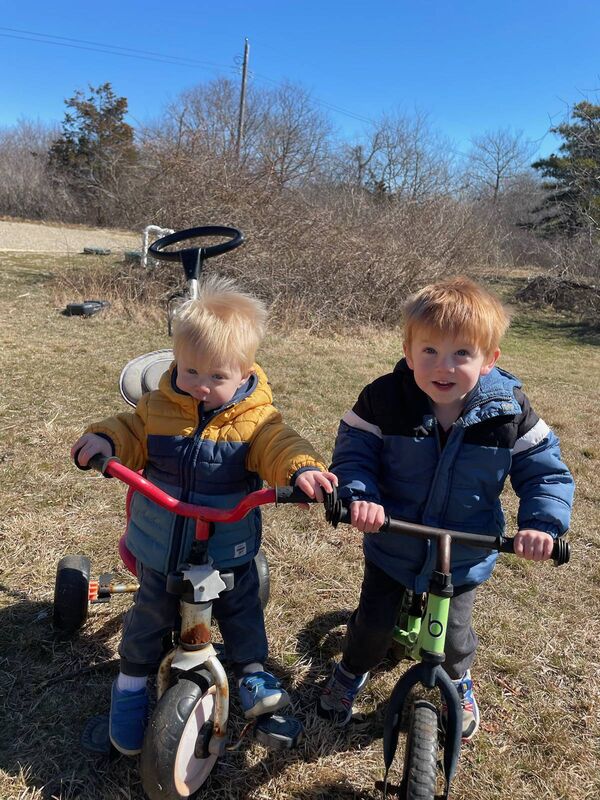 Ruairí is 4 and Cian is 2 