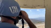 Departure of Israeli forces from post where Irish peacekeepers serving welcomed