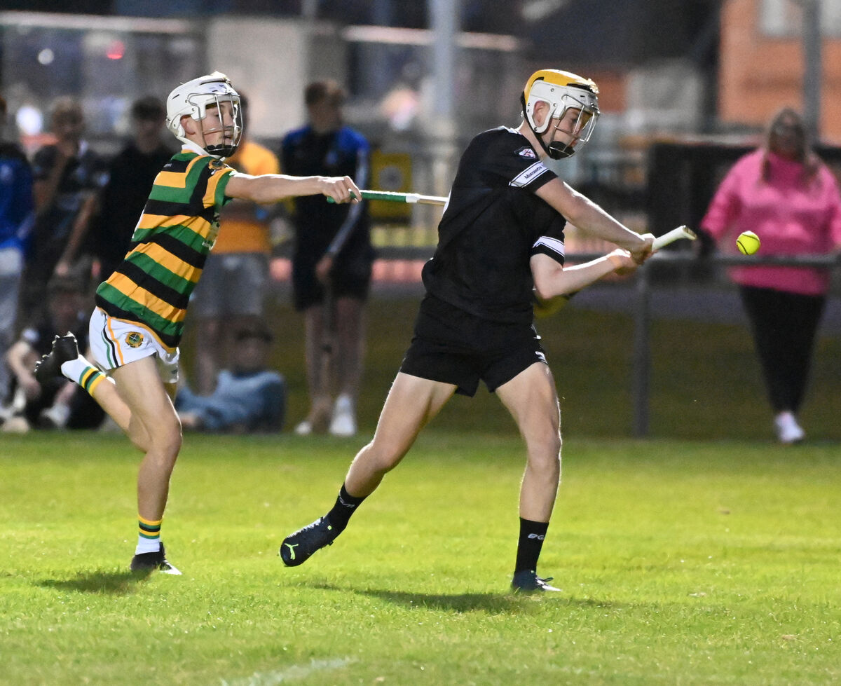 Midleton's Peter Barrett shoots from Glen Rovers' Michael Gayfer during the Rebel Óg Premier 1 MHC semi-final at the Mardyke. Picture: Eddie O'Hare