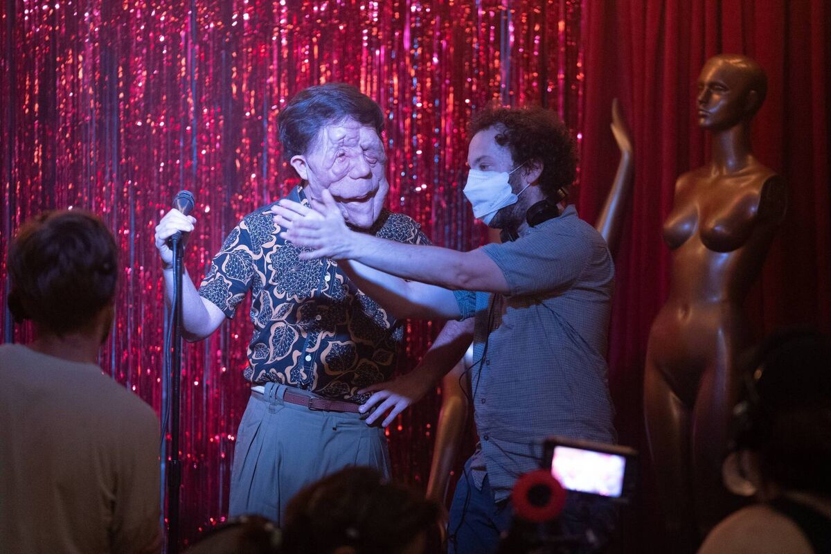 A Different Man. Pictured: Adam Pearson and Aaron Schimberg. A Different Man. Pictured: Adam Pearson and Aaron Schimberg.