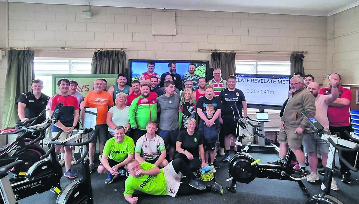 Some of the participants who took park in the Sunday’s Well Rebels cycleton to raise funds for next June’s Mixed Ability World Cup.