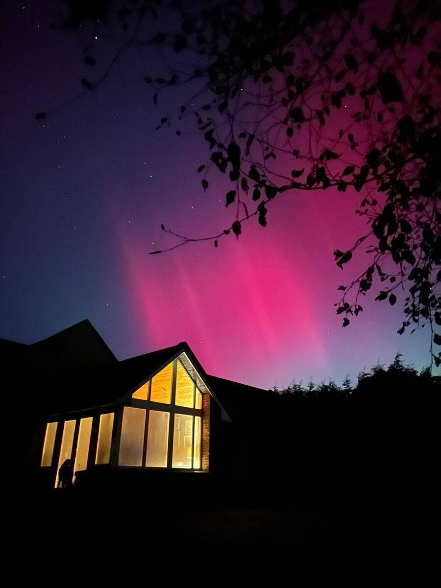 The Northern Lights visible near Kinsale last night.