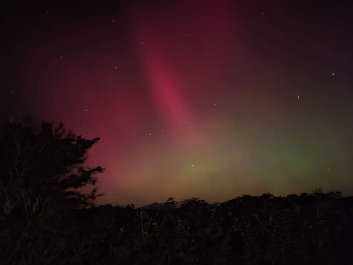 The aurora borealis caputured on camera near Rathcormac last night.