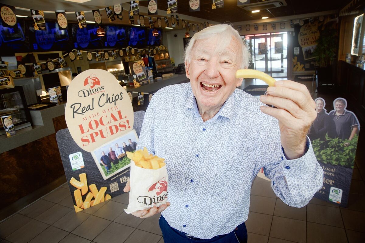 Denis (Dino) Cregan at Dino's Family Chip Shop in Blackpool. Denis (Dino) Cregan at Dino's Family Chip Shop in Blackpool.