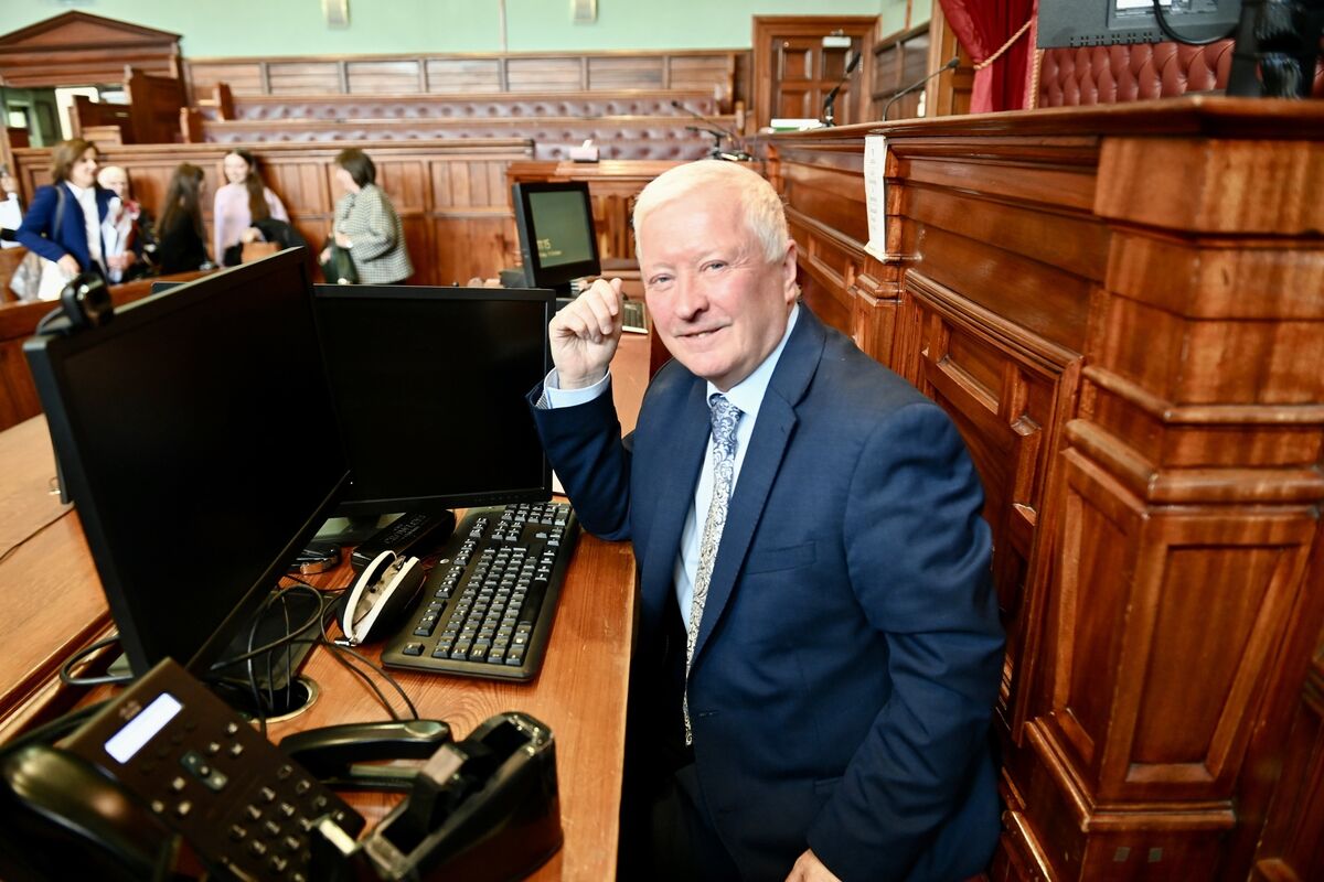 Martin O'Donovan, Registrar at Washington Street Courthouse pictured at an event to mark his retirement. Pic Larry Cummins 