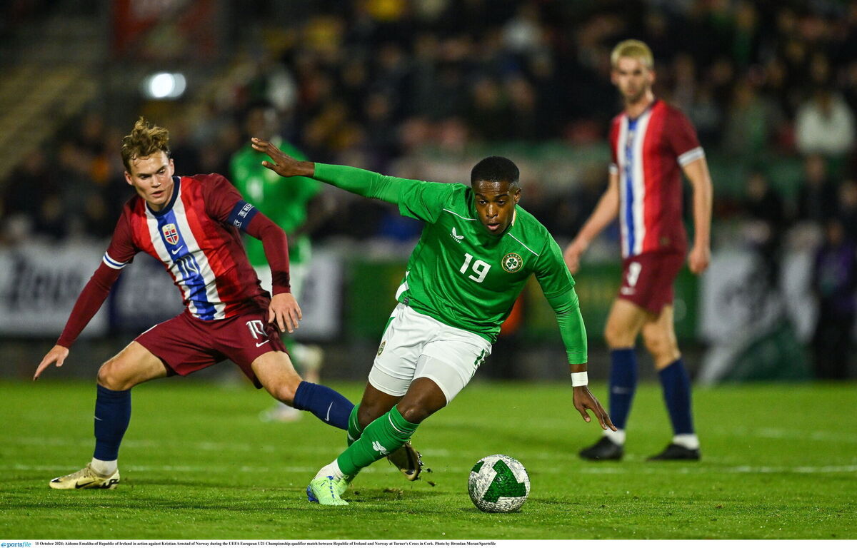  Aidomo Emakhu on the move. Picture: Brendan Moran/Sportsfile