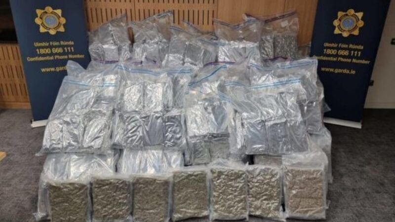 Four men arrested after seizure of cannabis worth €8.5 million in Dublin Four men arrested after seizure of cannabis worth €8.5 million in Dublin