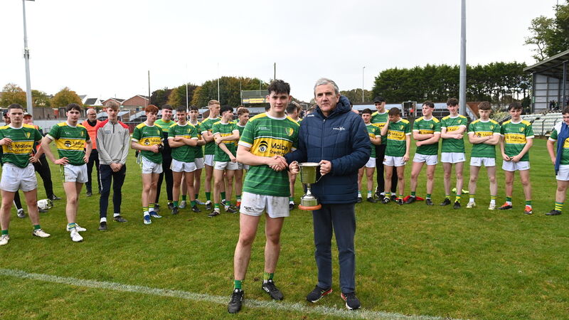 Shandrum lift minor hurling title after seven-goal replay thriller with St Finbarr's Shandrum lift minor hurling title after seven-goal replay thriller with St Finbarr's