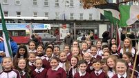 Northside school sing at 53rd weekly Cork Palestine Solidarity march