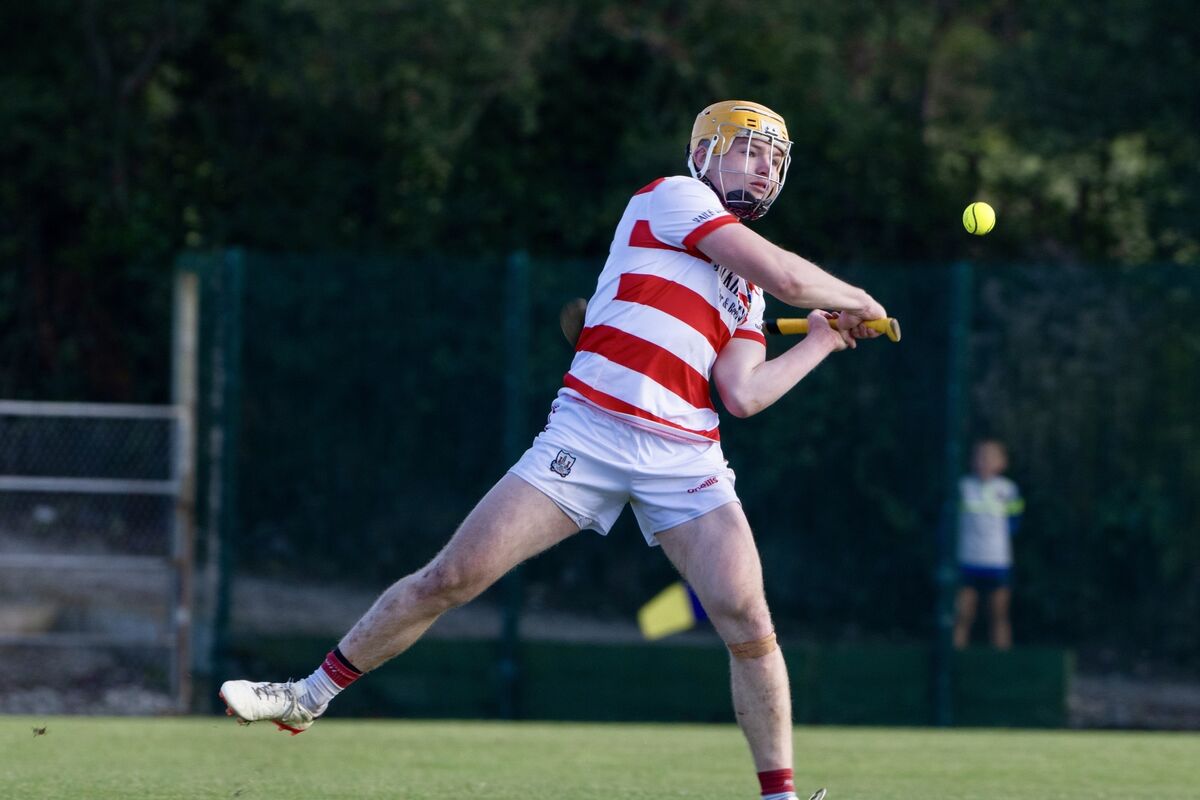 Ballygiblin’s Darragh Flynn strikes downfield during the IAHC match against Lisgoold. Picture Chani Anderson Ballygiblin’s Darragh Flynn strikes downfield during the IAHC match against Lisgoold. Picture Chani Anderson