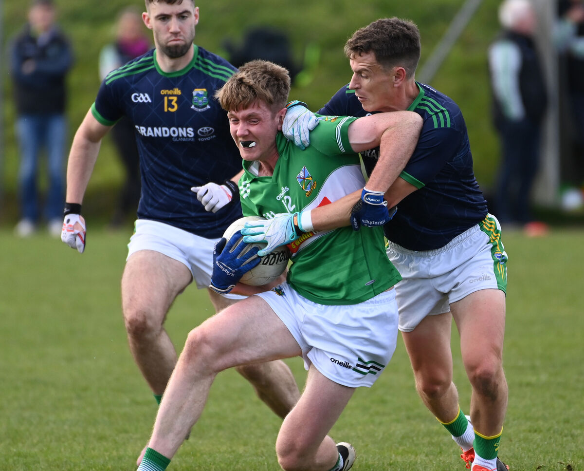 Gabriel Rangers' Kieran Roycroft battles Glanmire's Daniel Molden. Picture: Eddie O'Hare Gabriel Rangers' Kieran Roycroft battles Glanmire's Daniel Molden. Picture: Eddie O'Hare