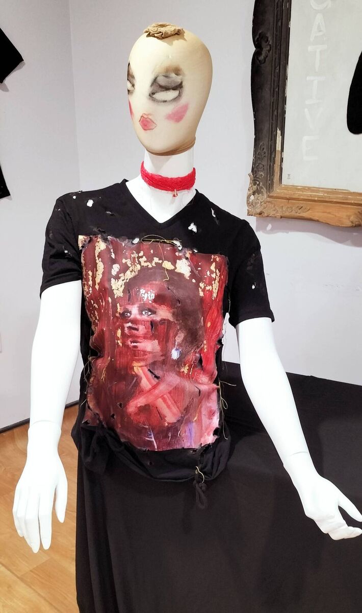 One of the t-shirts set to go on show at My Place Midleton Gallery. One of the t-shirts set to go on show at My Place Midleton Gallery.